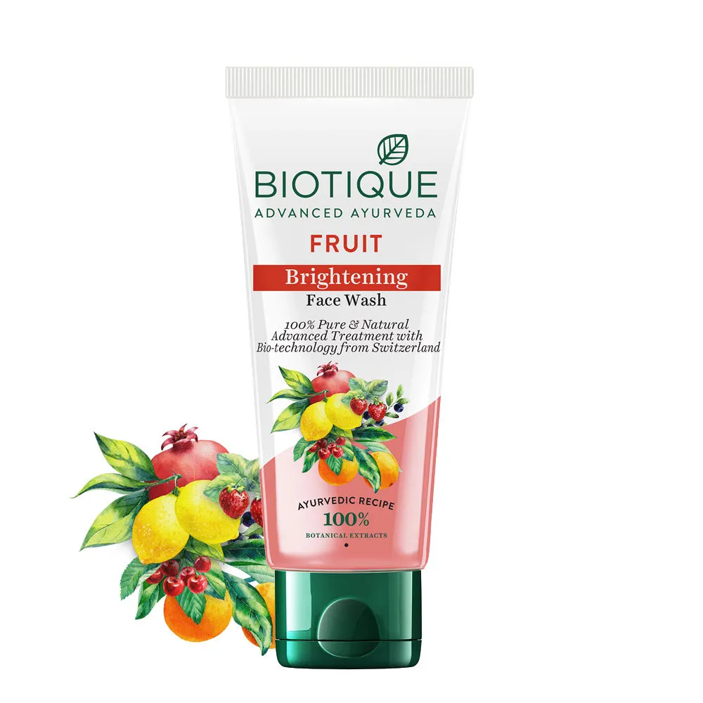 Biotique Fruit Brightening Face Wash 100% Pure & Natural