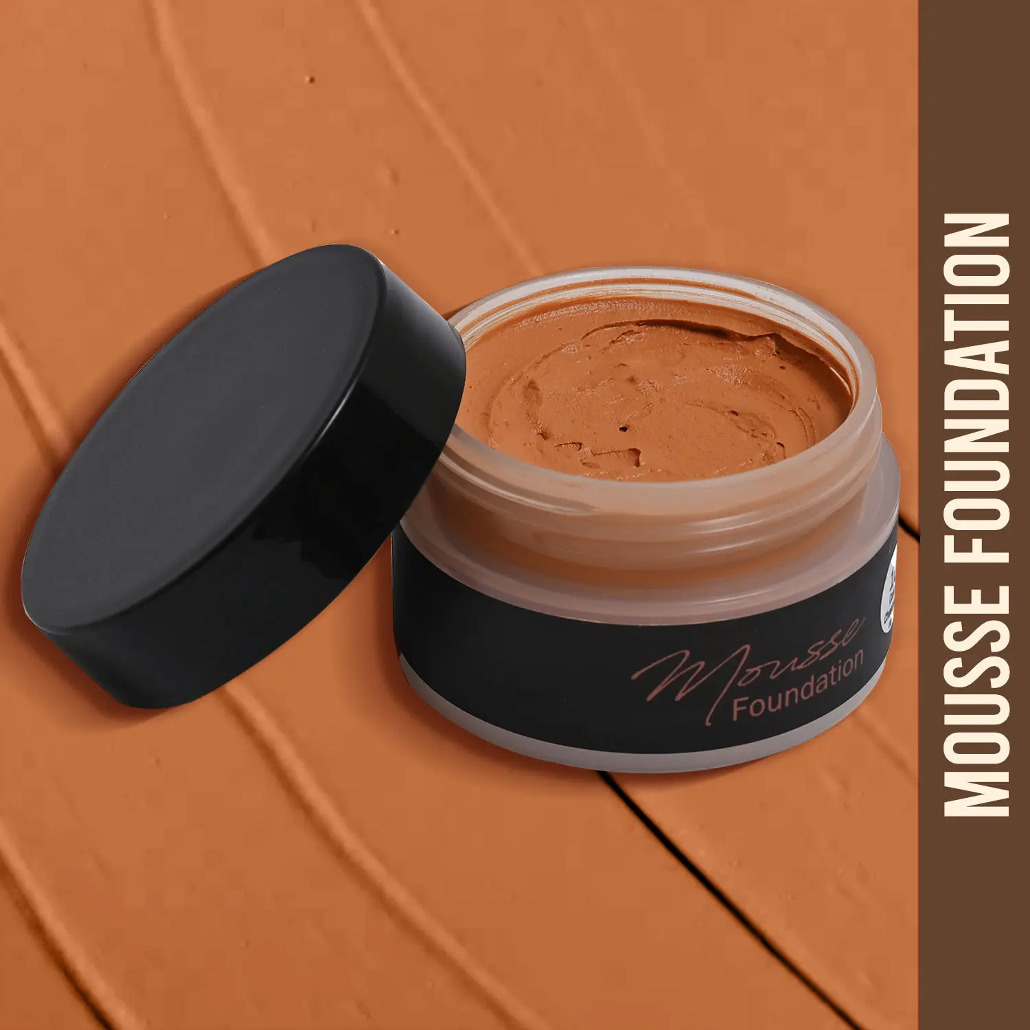 "NY Bae Mousse Foundation - Cool Chestnut 10 (22 g) | Dark Skin | Cool Undertone | Matte Finish | Enriched with 8 Miracle Oils | For Normal to Oily Skin | Covers Imperfections | Long lasting | Easily Blendable | Perfect for Daily Use "