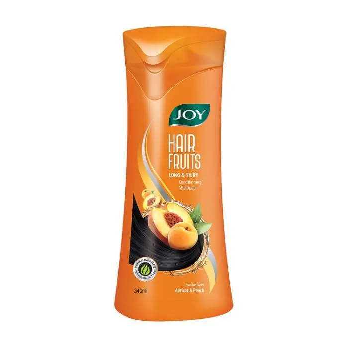 Joy Hair Fruits Long & Silky Conditioning Shampoo Enriched with Apricot & Peach 340 ml