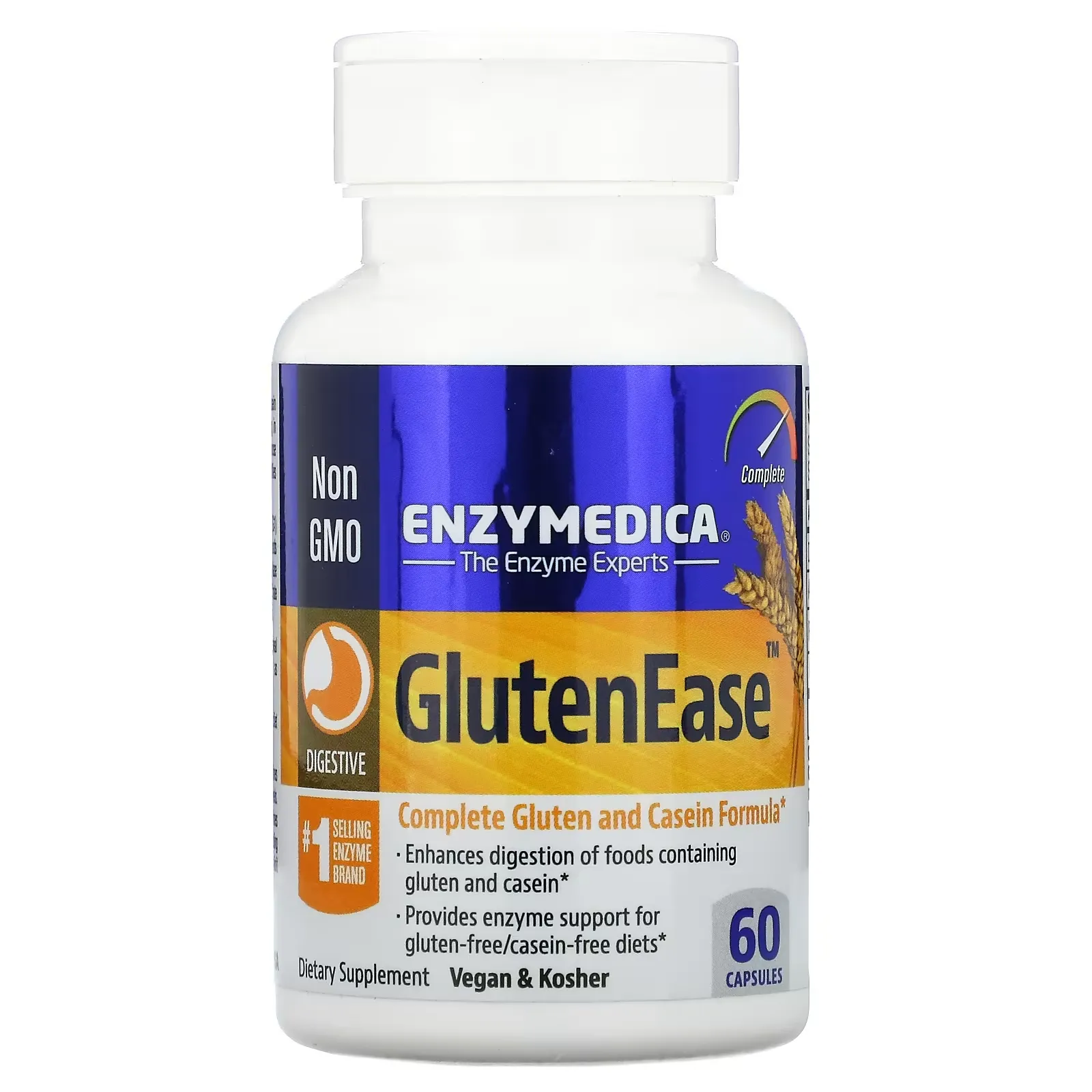 GlutenEase, 60 Capsules