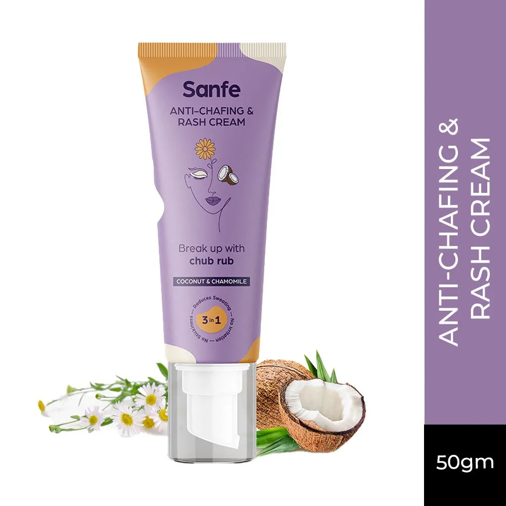 Sanfe 3 In 1 Anti-chafing & Rash Cream With Coconut & Chamomile