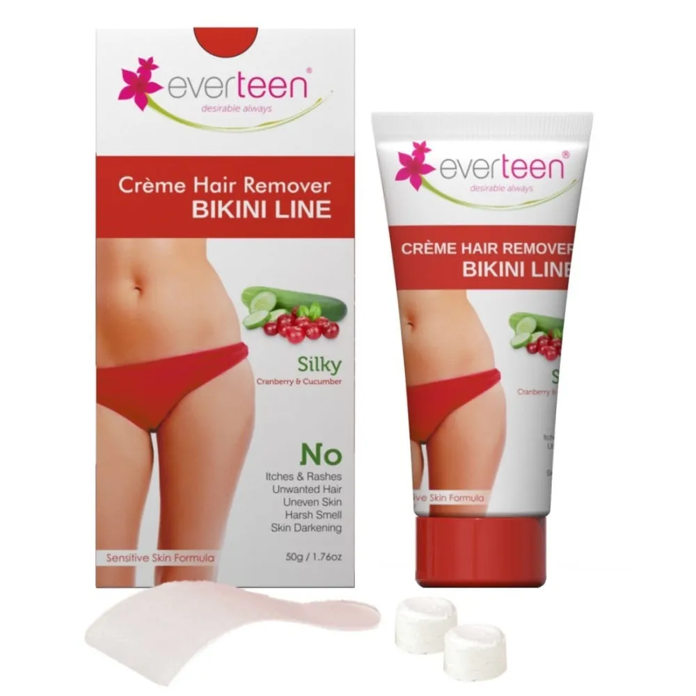 Everteen Cranberry & Cucumber Silky Bikini Line Hair Remover Creme