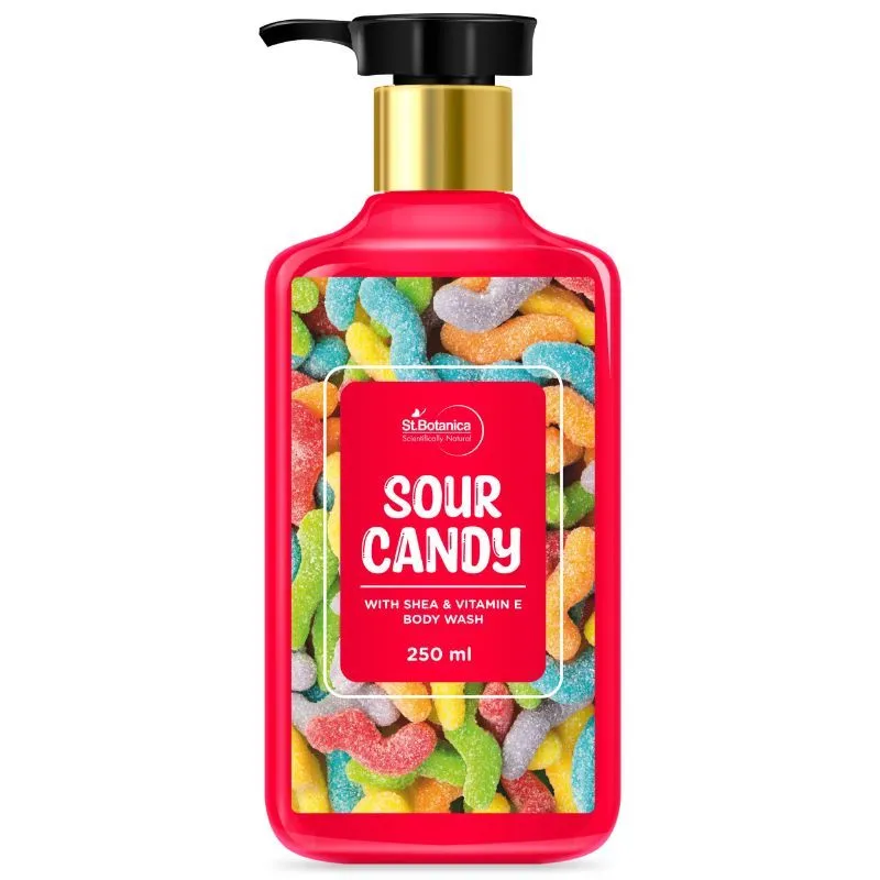 St.Botanica Sour Candy Apple Body Wash - With Shea & Vitamin E Shower Gel