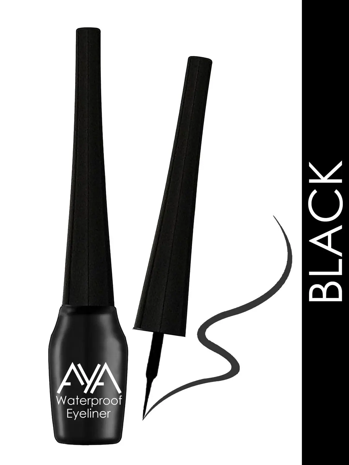 AYA Waterproof Eyeliner, Black (5 ml)