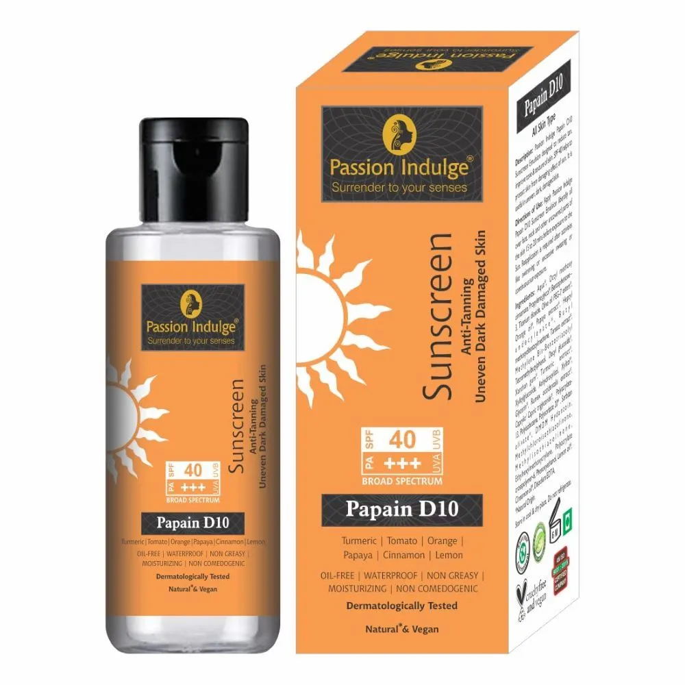 Passion Indulge Paapin D10 Sunscreen SPF PA 40 +++ UVA UVB