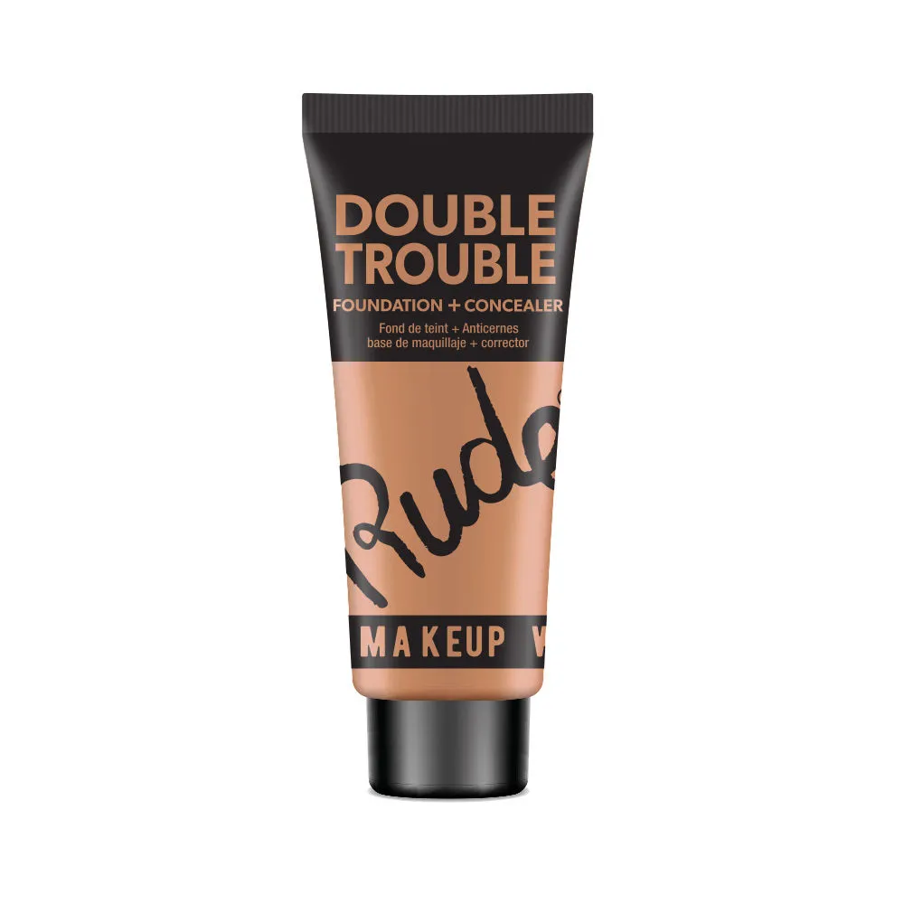 Rude Cosmetics Double Trouble Foundation + Concealer - Desert 17