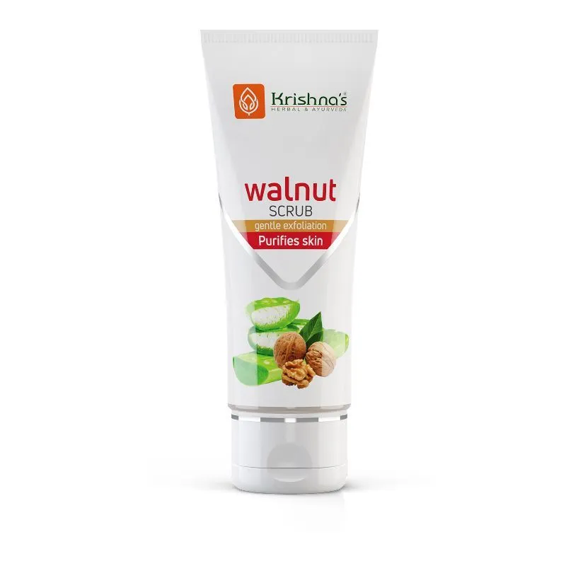 Krishna's Herbal & Ayurveda Aloevera Walnut Scrub