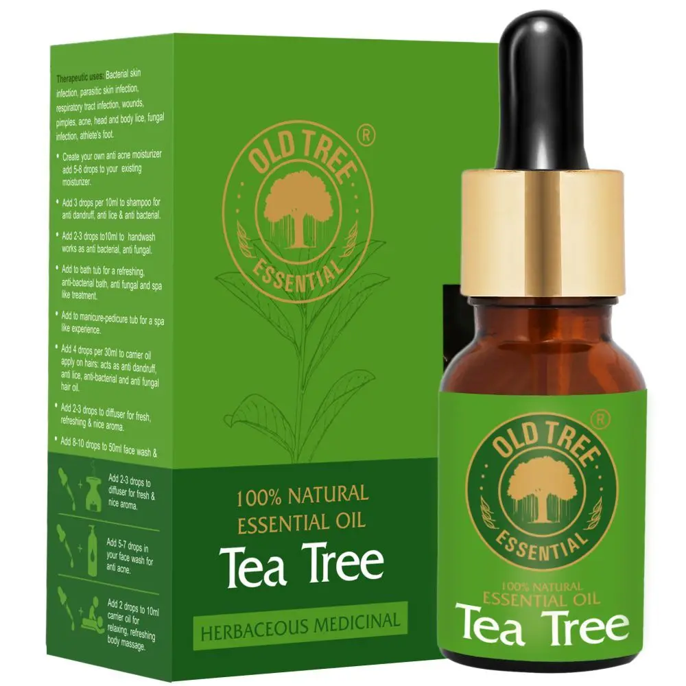 Old Tree Tea Tree Oil for Skin, Hair and Acne Care (15 ml)