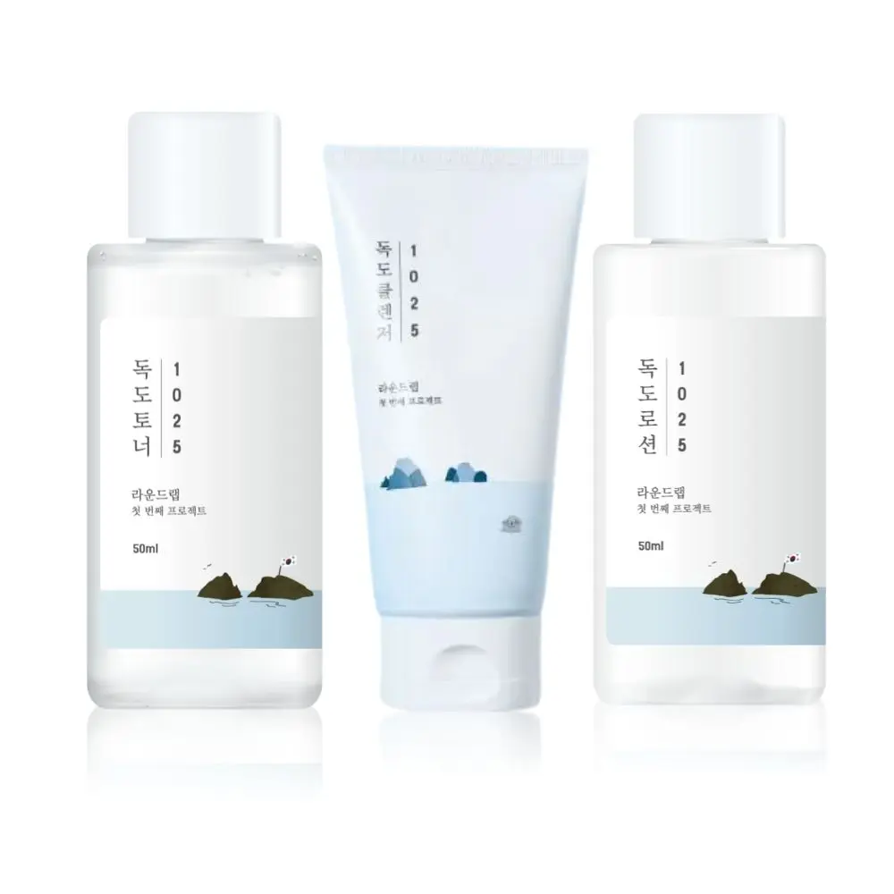 Round Lab - Mini CTM Combo | Dokdo Toner (50ml), Dokdo Lotion (50ml) and Dokdo Cleanser (40ml)