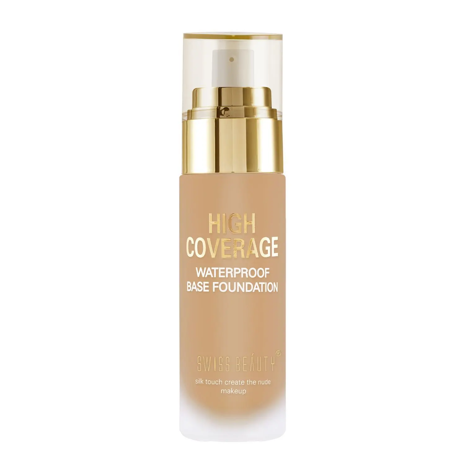 Swiss Beauty High Coverage Waterproof Base Foundation - Medium Beige (55 g)