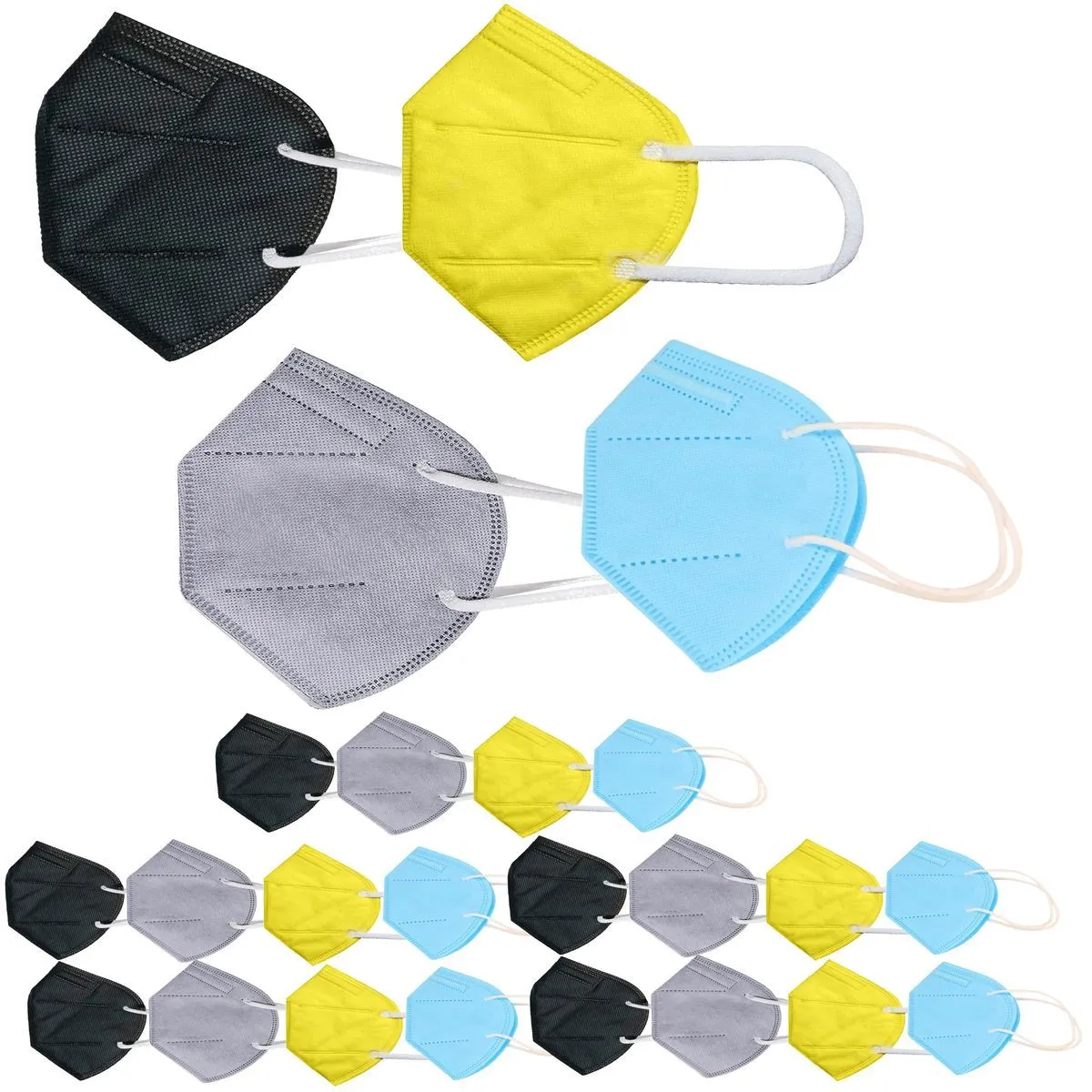 OOMPH Pack of 24 Kn95/N95 Anti-Pollution Reusable 5-Layer Mask