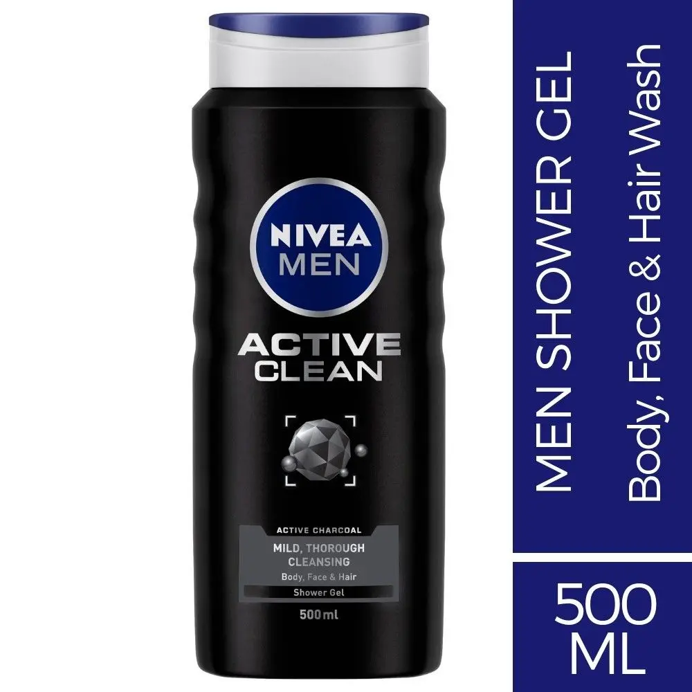 Nivea Men Active Clean Shower Gel, 500 ml