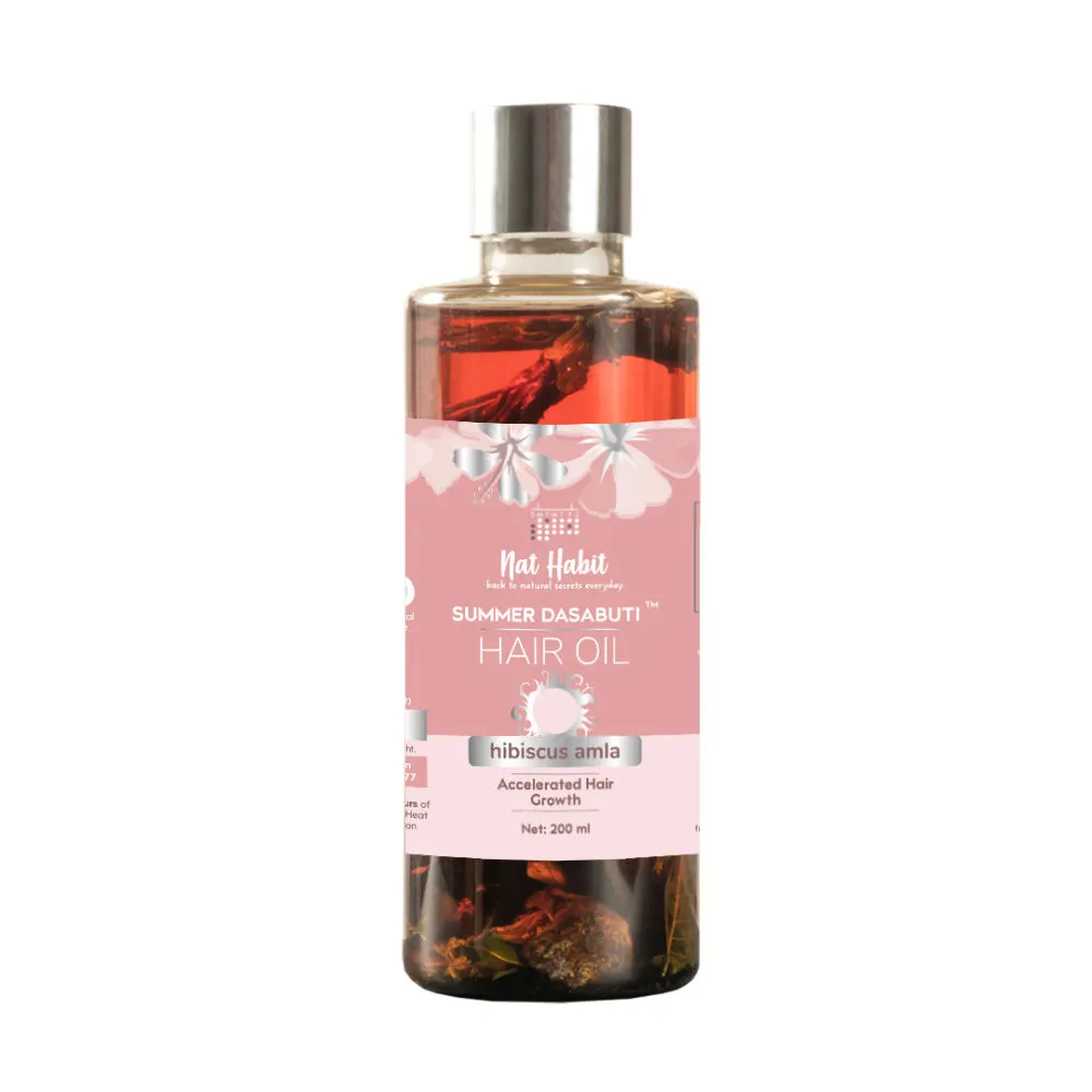 Nat Habit Summer Dasabuti Hair Oil Hibiscus Amla