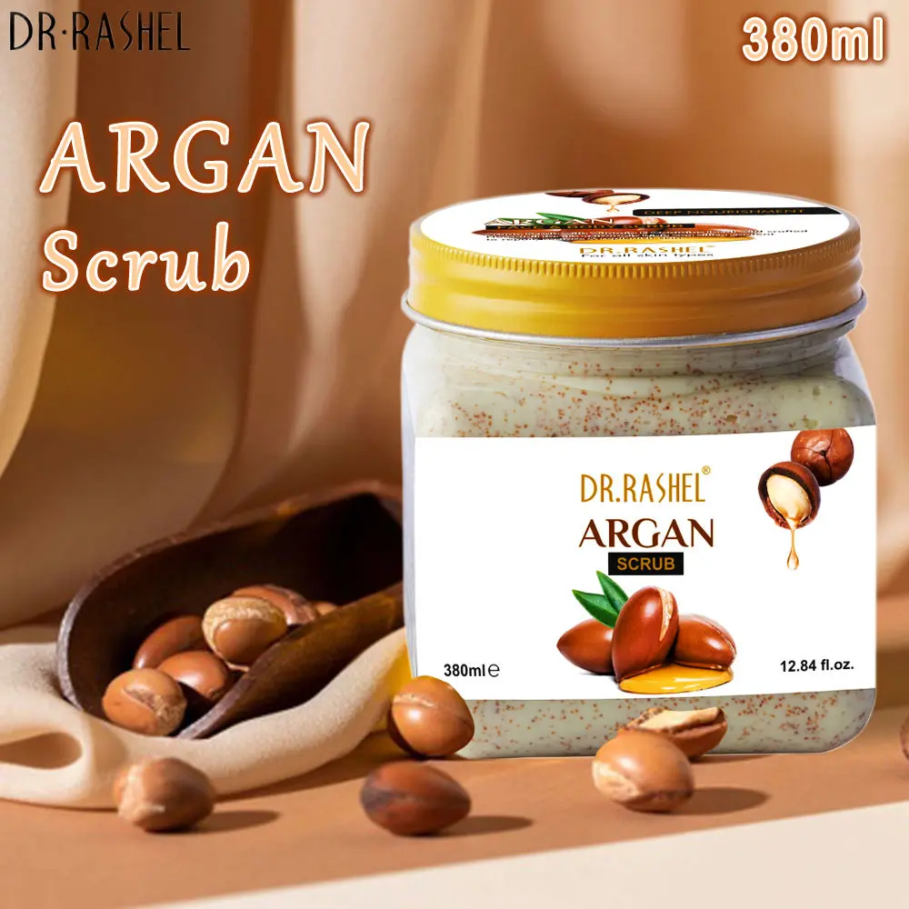 Dr.Rashel Deep Nourishment Argan Face and Body Scrub For All Skin Type (380 ml)