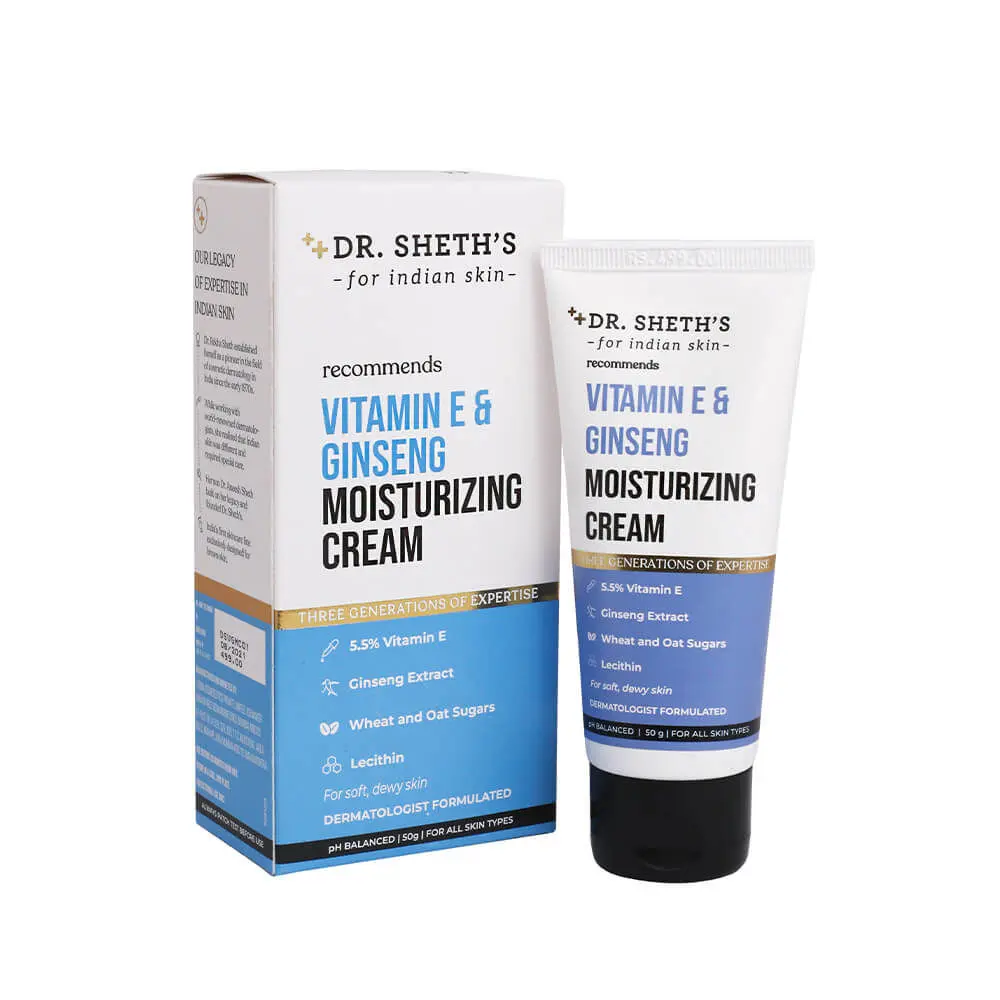 Dr. Sheth's Vitamin E & Ginseng Moisturizing Cream (50 g)