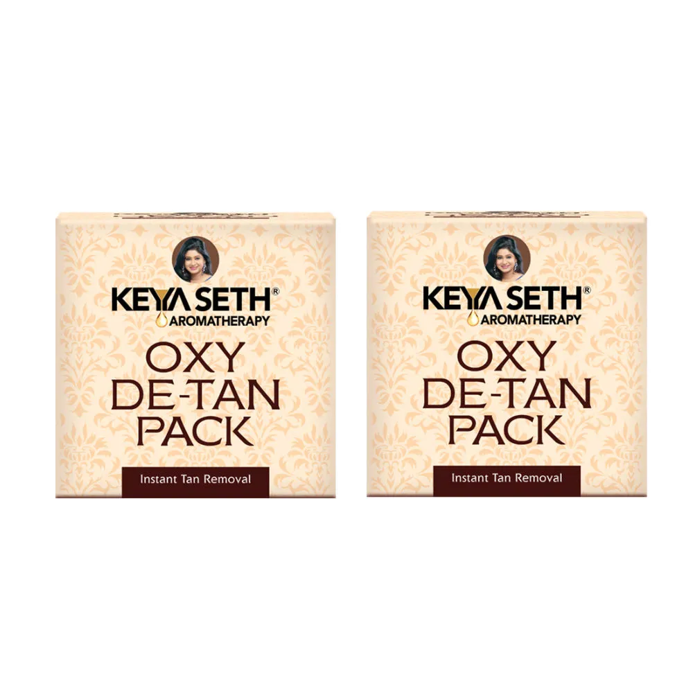 Keya Seth Aromatherapy Oxy De Tan Pack Instant Tan Removal - Pack of 2