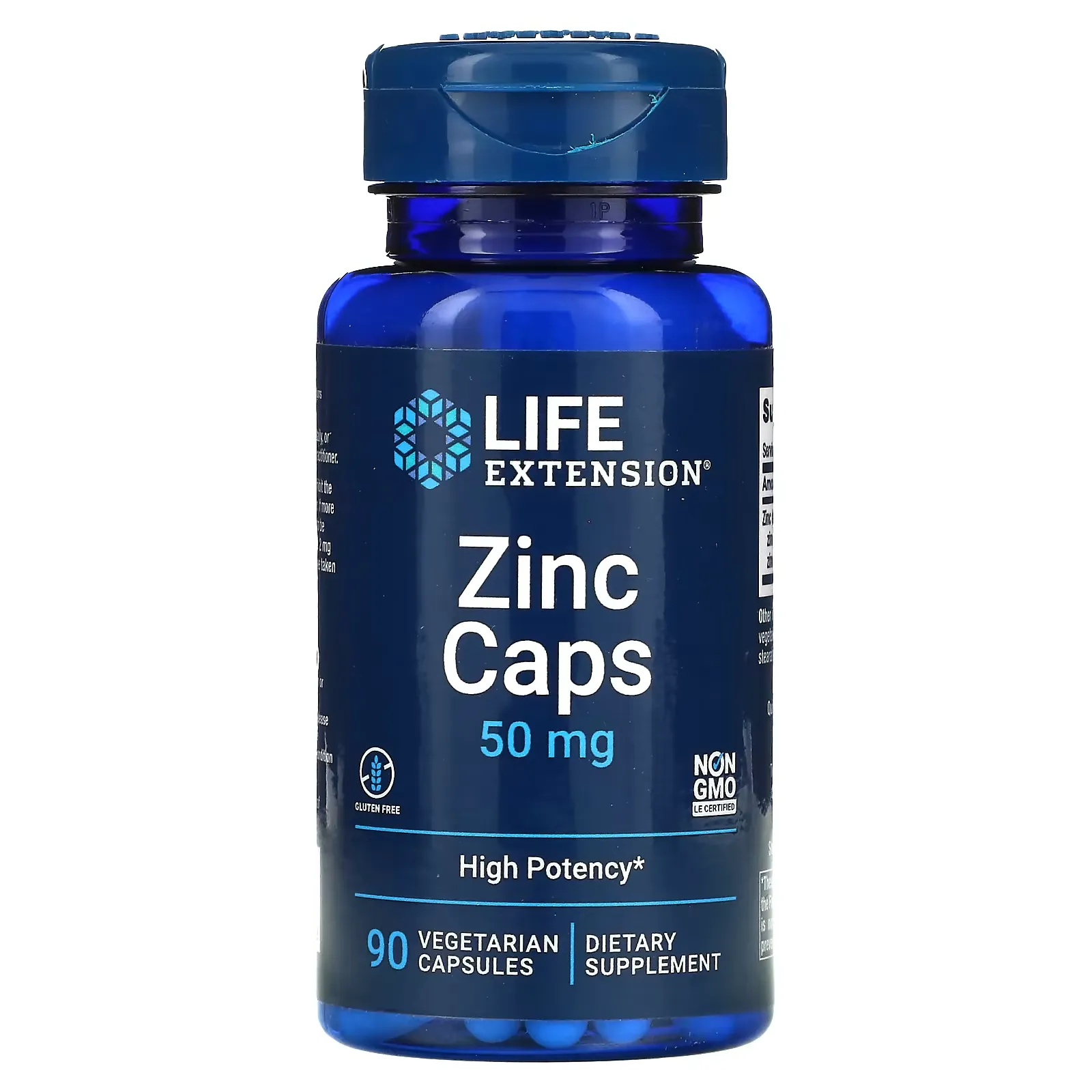 Zinc Caps, High Potency, 50 mg, 90 Vegetarian Capsules