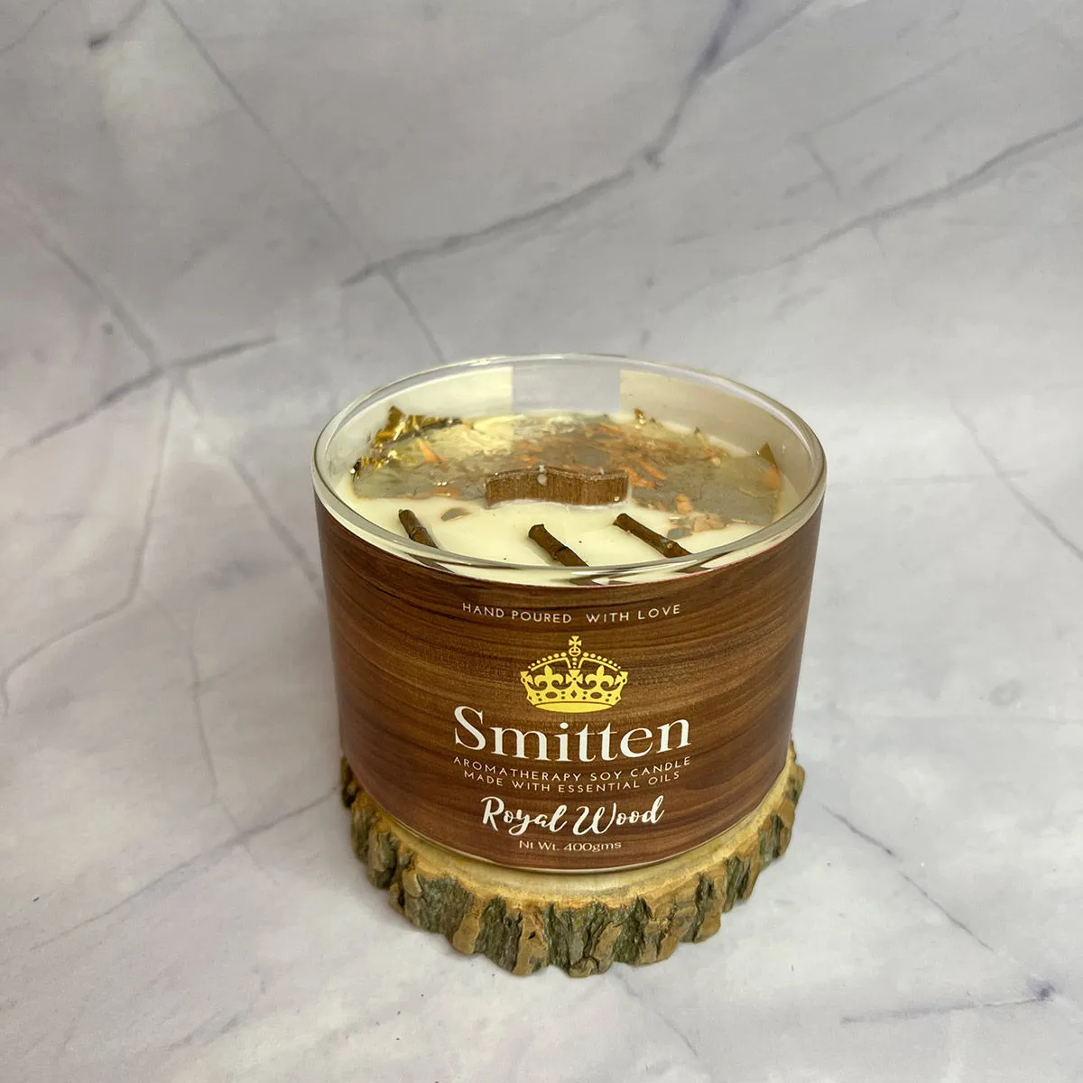 Smitten Aromatherapy Candle Royal Wood (400gms)