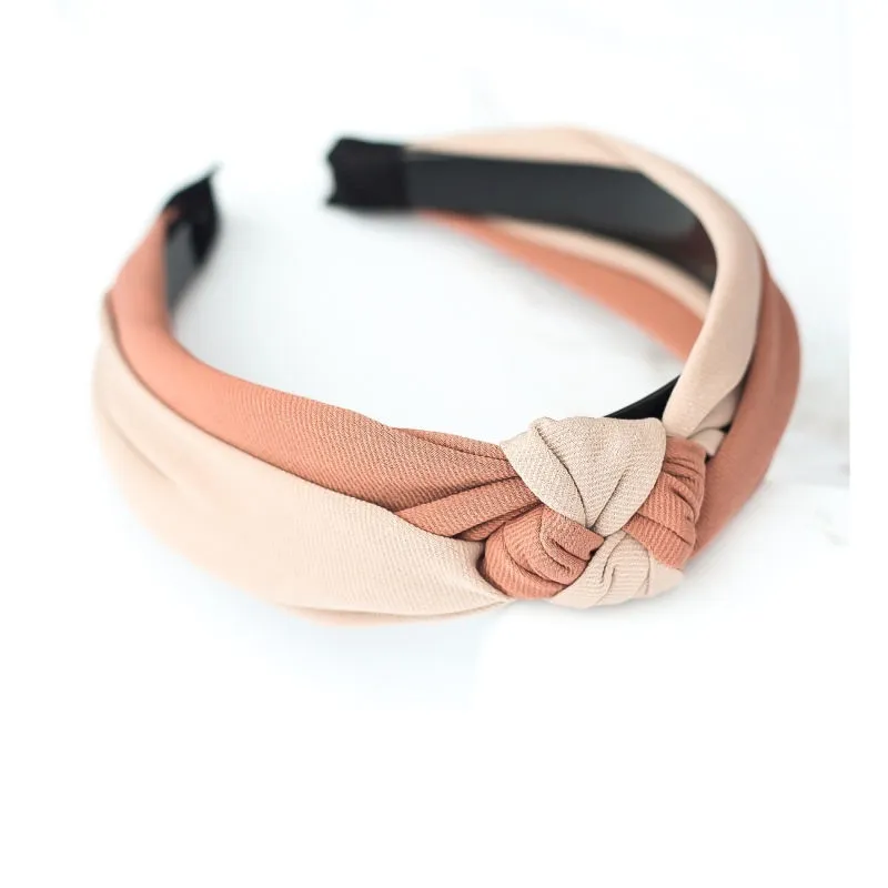 Bellofox Dusty Pink Colourblocked Hairband