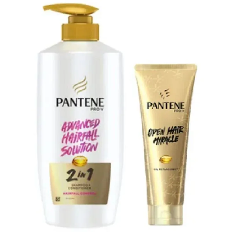 Pantene Anti Hairfall Kit- Hairfall Control 2in1 + Open Hair Miracle