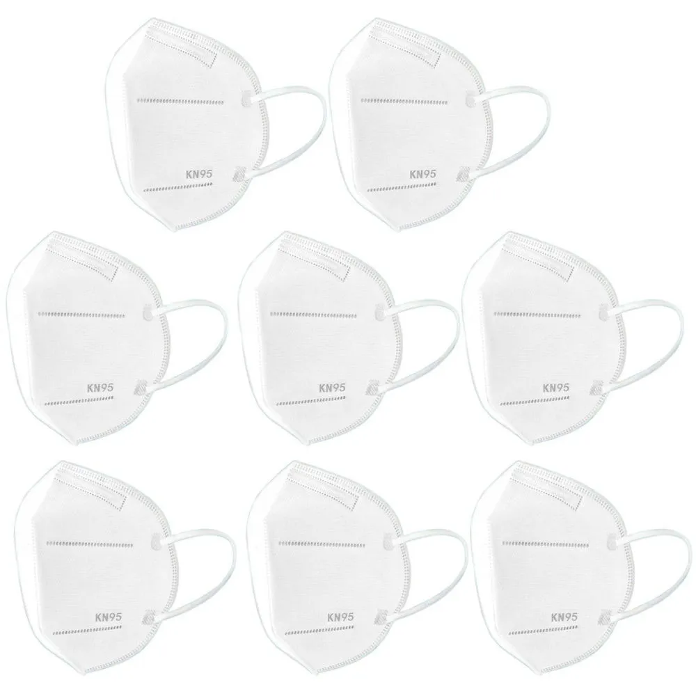 Fabula Pack Of 8 Kn95/N95 Anti-Pollution Reusable 5-Layer Mask (White)