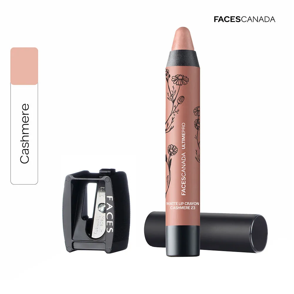 Faces Canada Ultime Pro Matte Mini Lip Crayon with Free Sharpener - Cashmere 07