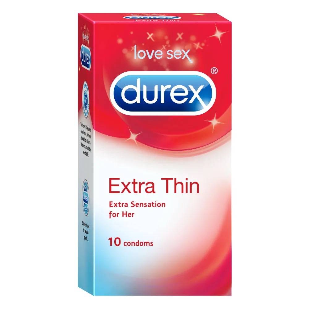 Durex Extra Thin Condoms For Men - 10 Units