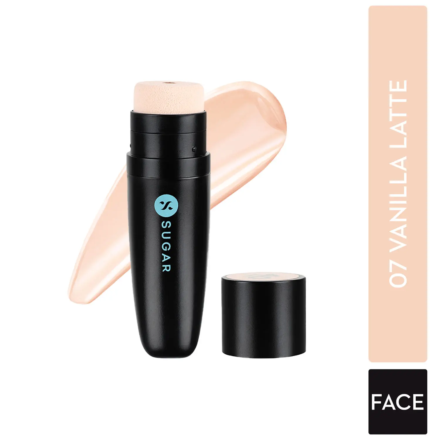 SUGAR Cosmetics Aquaholic Long-Lasting Creamy Hydrating Foundation with Built-in Cushion Applicator - 07 Vanilla Latte