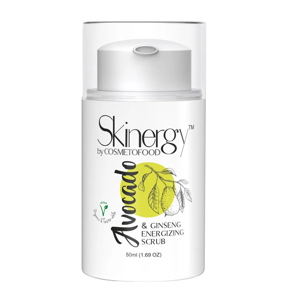 Cosmetofood Skinergy Avocado & Ginseng Energising Face Scrub