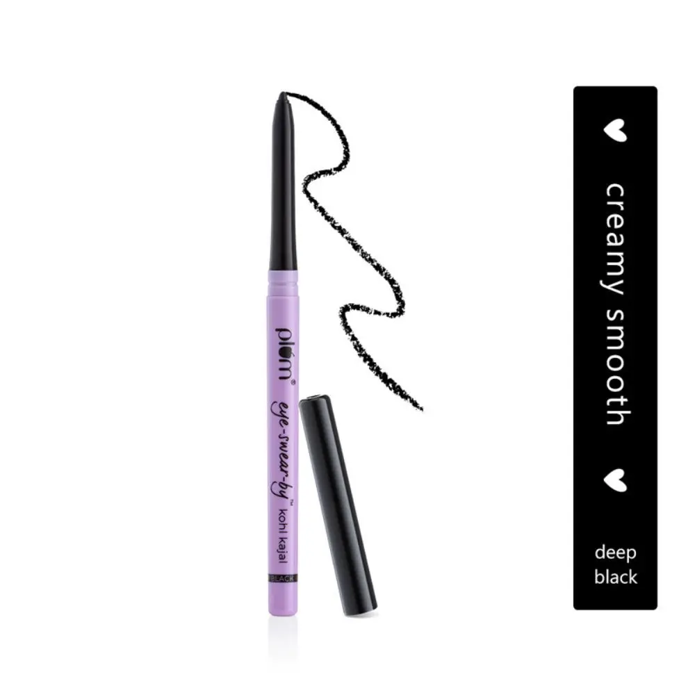 Plum Eye-Swear-By Kohl Kajal - Deep Black (0.35 gm)