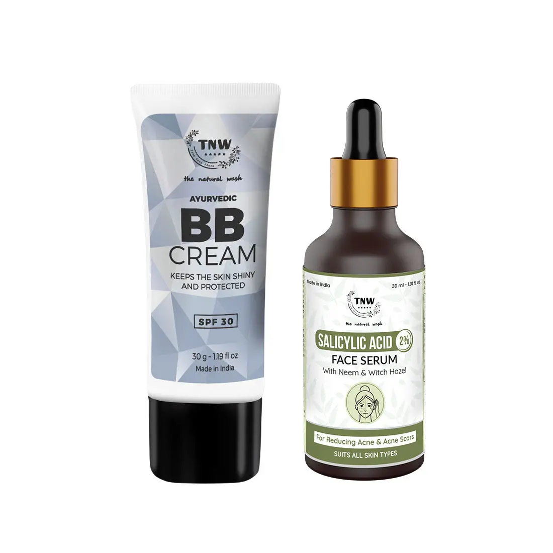 Combo of 2- BB Cream 30gm + Salicylic Acid Face Serum 30ml