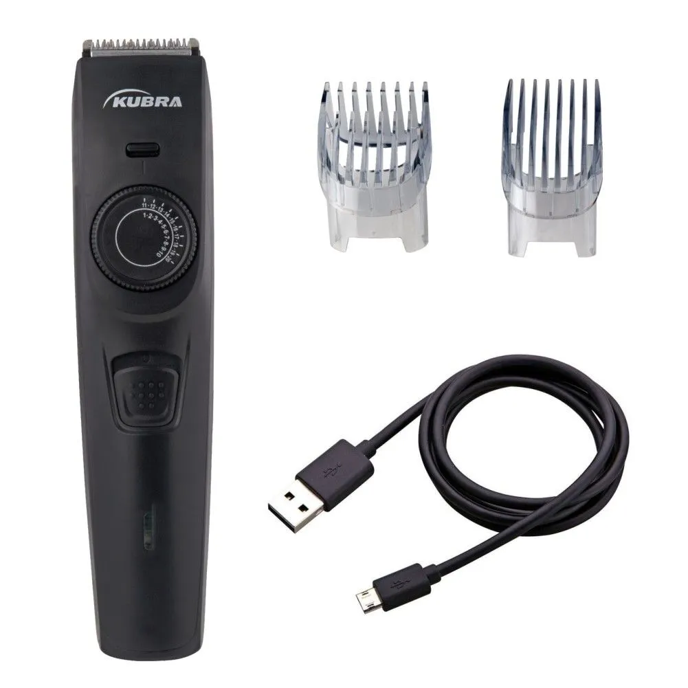 KUBRA KB-1088 40 Length Settings Rechargeable Trimmer For Men & Women (Black)