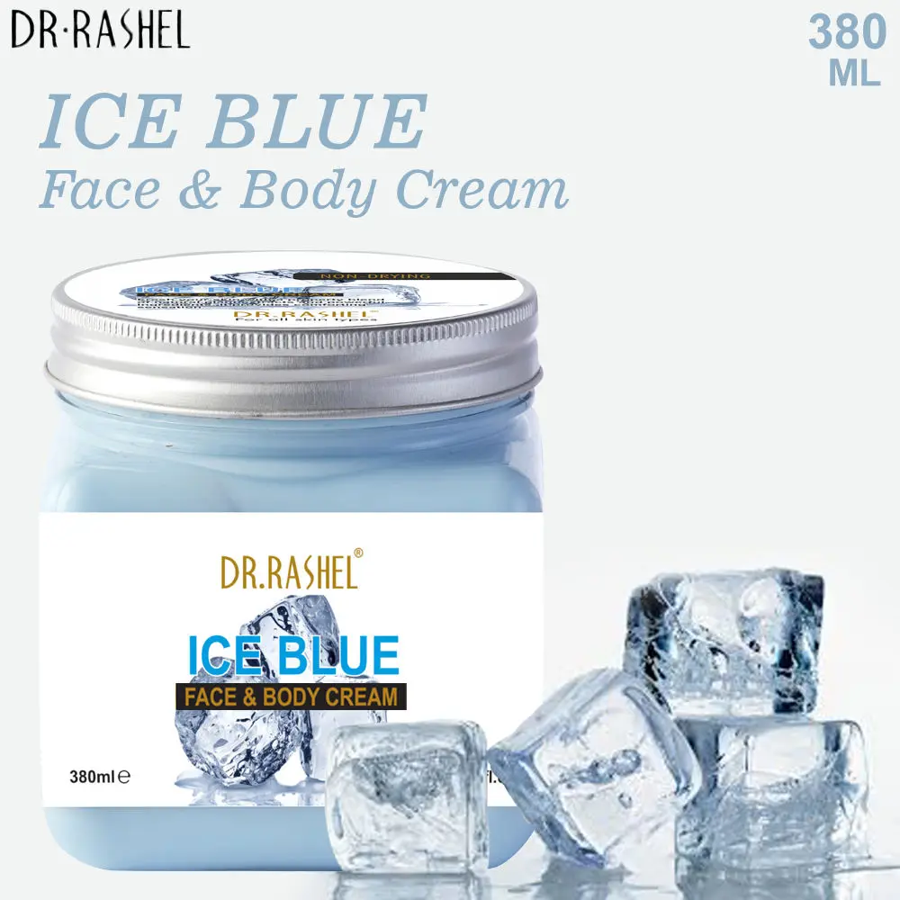 Dr.Rashel Non-Drying Ice Blue Face and Body Cream For All Skin Types (380 ml)