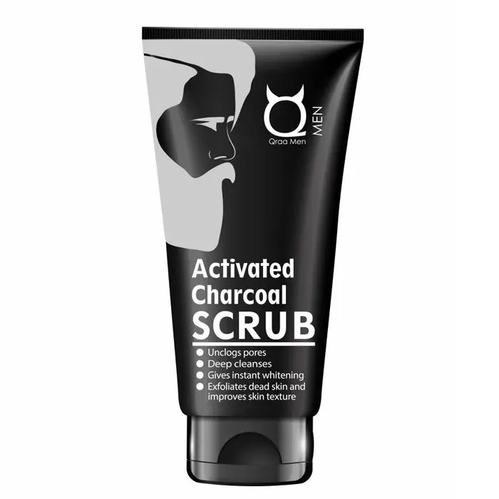 Qraa Activated Charcoal Scrub For Men (100 g)