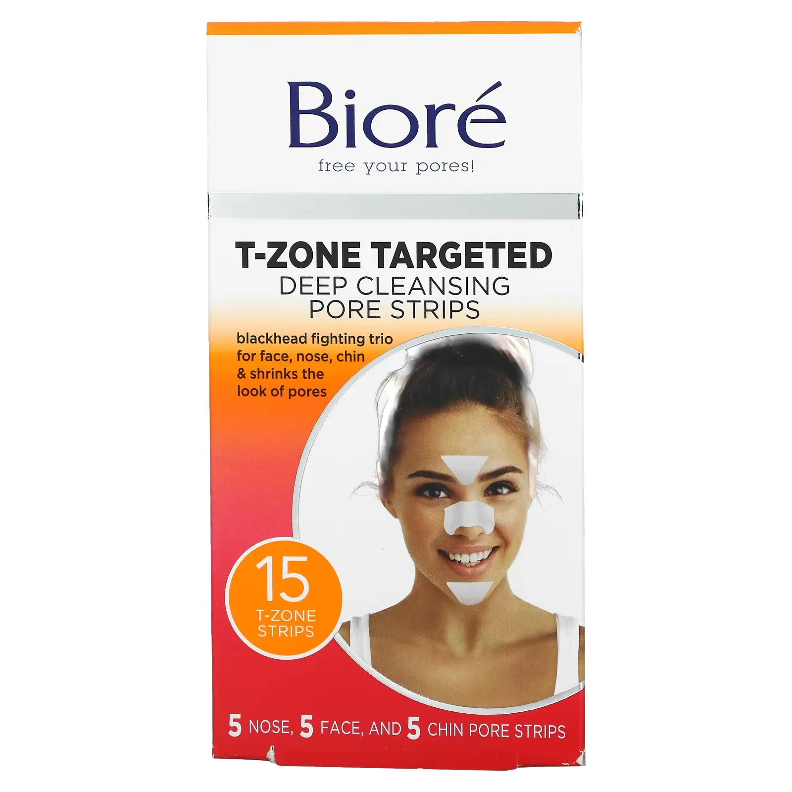 T-Zone Targeted Deep Cleansing Pore Strips, 15 Strips