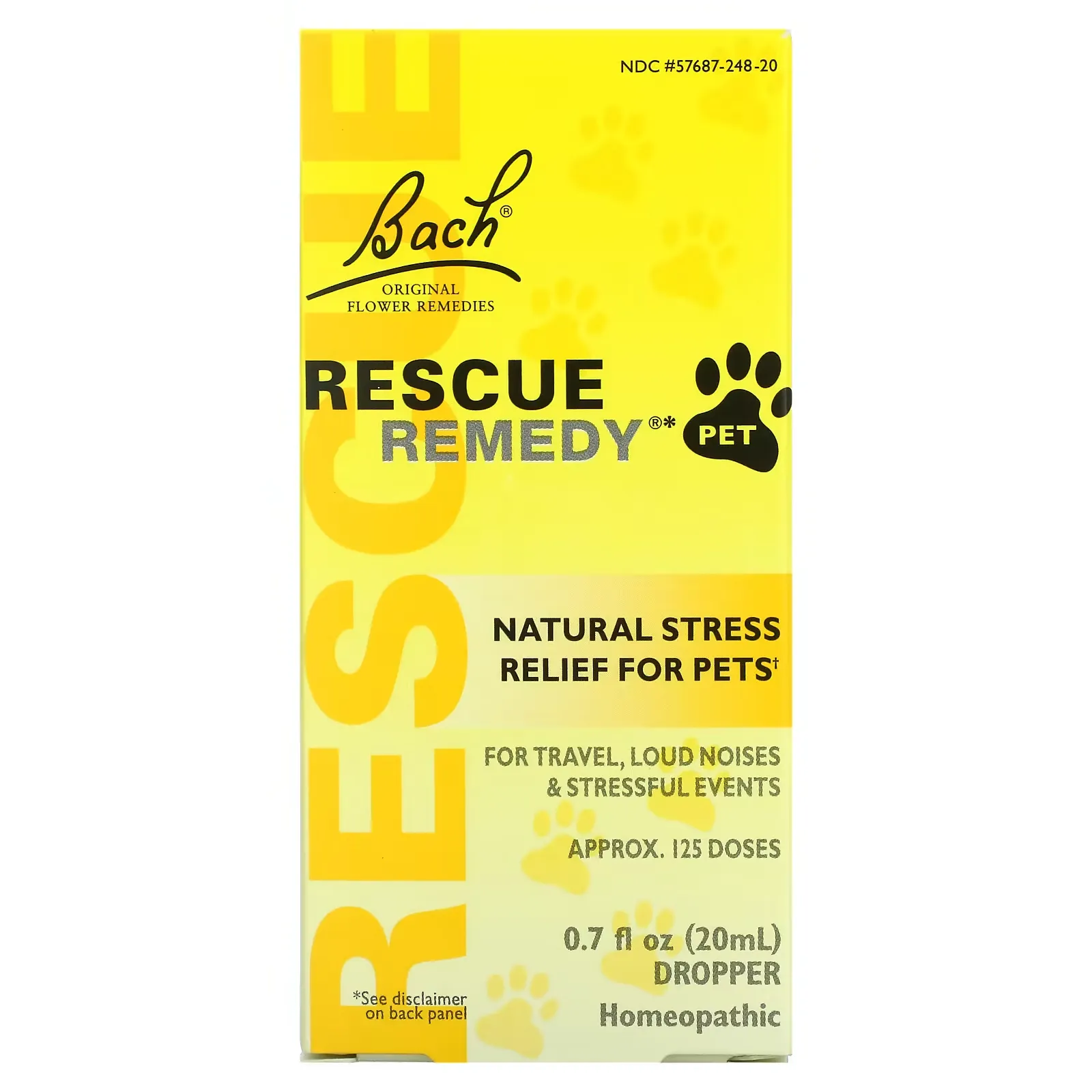 Original Flower Remedies, Rescue Remedy Pet, Natural Stress Relief, 0.7 fl oz (20 ml)