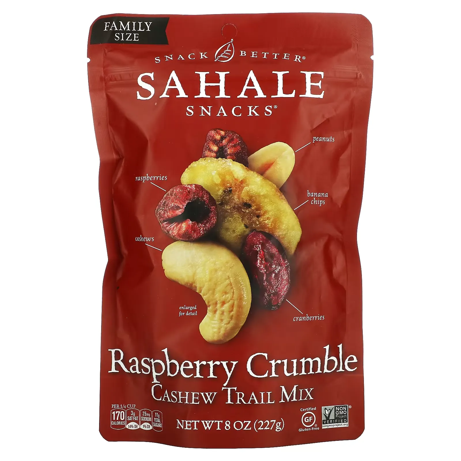 Raspberry Crumble Cashew Trail Mix, 8 oz (227 g)