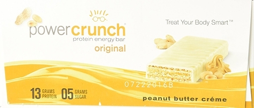 Power Crunch Bars By BNRG, Peanut Butter Creme 12/Box