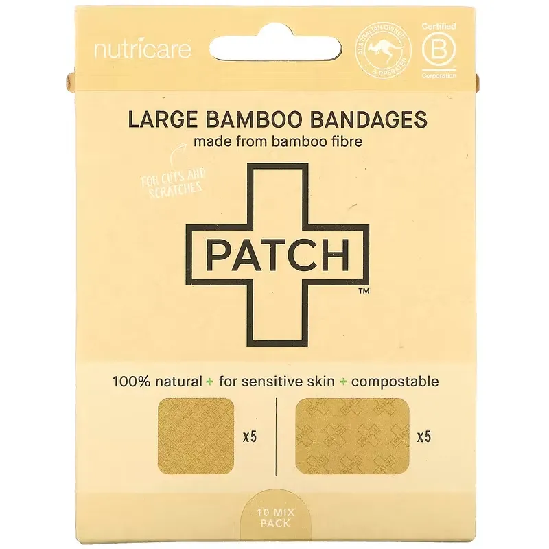 Large Bamboo Bandages, 10 Mix Pack