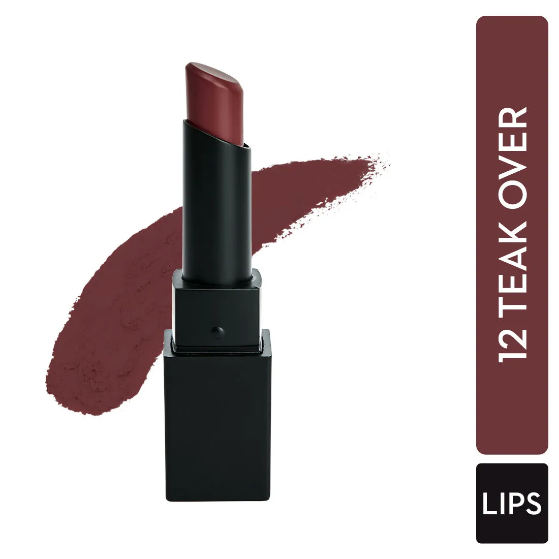 SUGAR Nothing Else Matter Longwear Lipstick - 12 Teak Over (Purple Brown, Brown Burgundy)