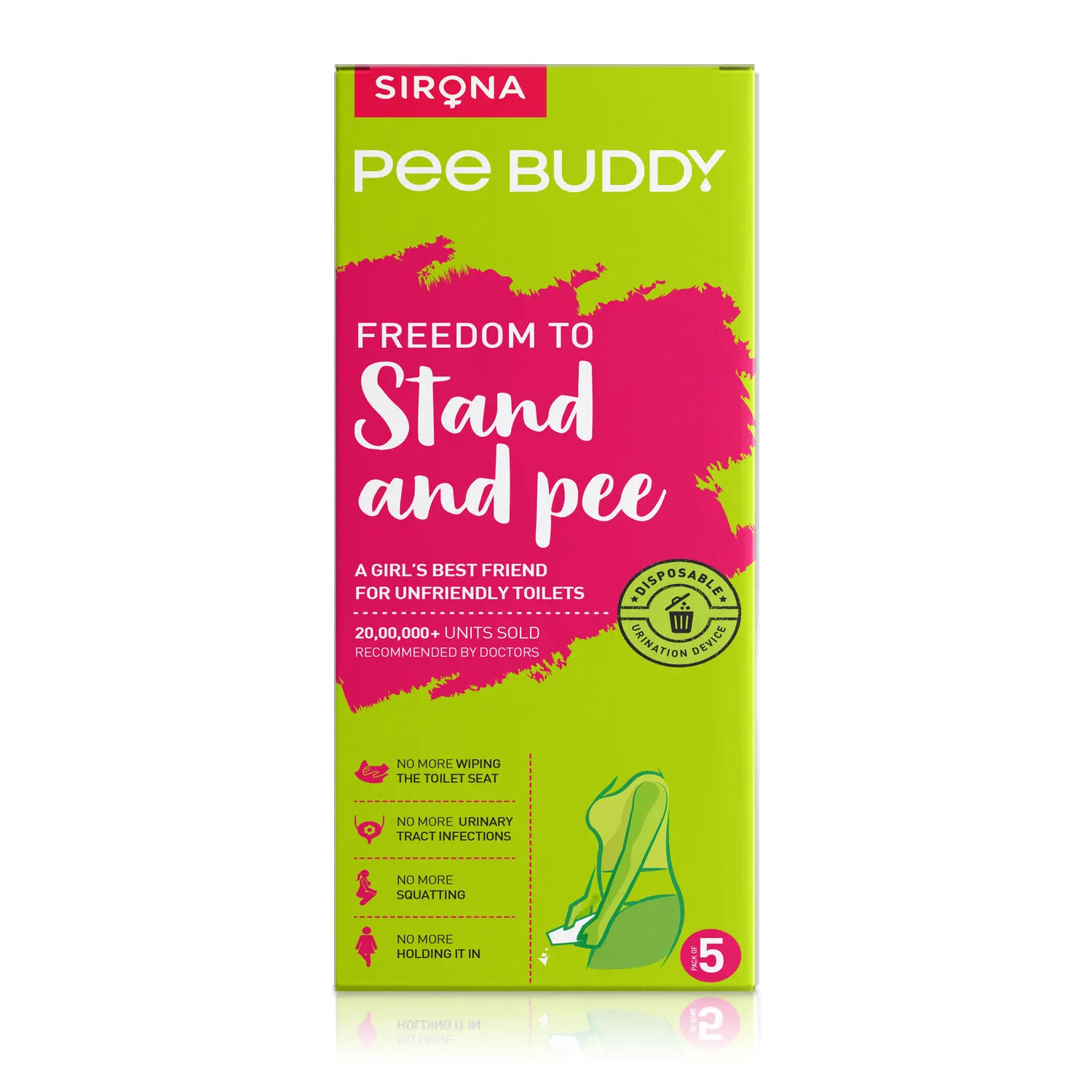 Sirona Peebuddy Disposal Urinary Funnel For Female Pack Of 5