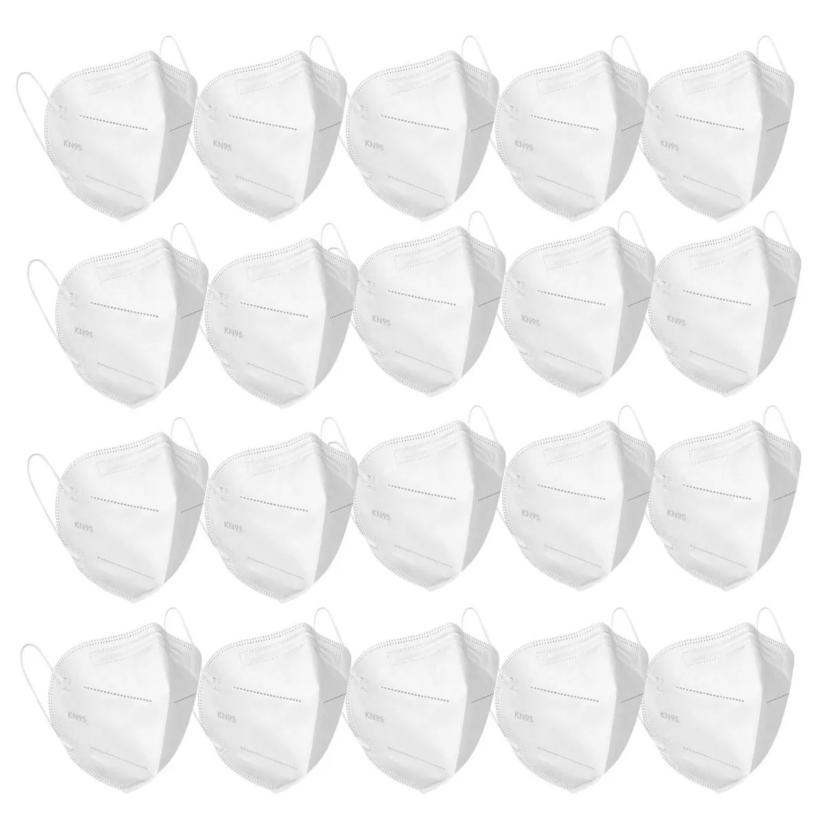 Fabula Pack Of 20 Anti-pollution Reusable 5-layer Mask Color: White