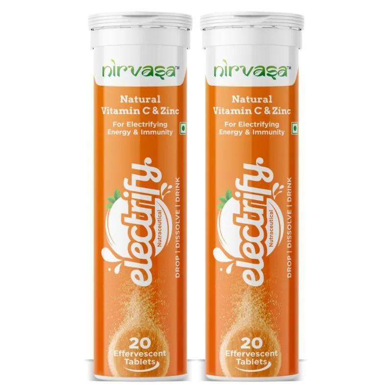 Nirvasa Electrify Vitamin C & Zinc - Pack Of 2