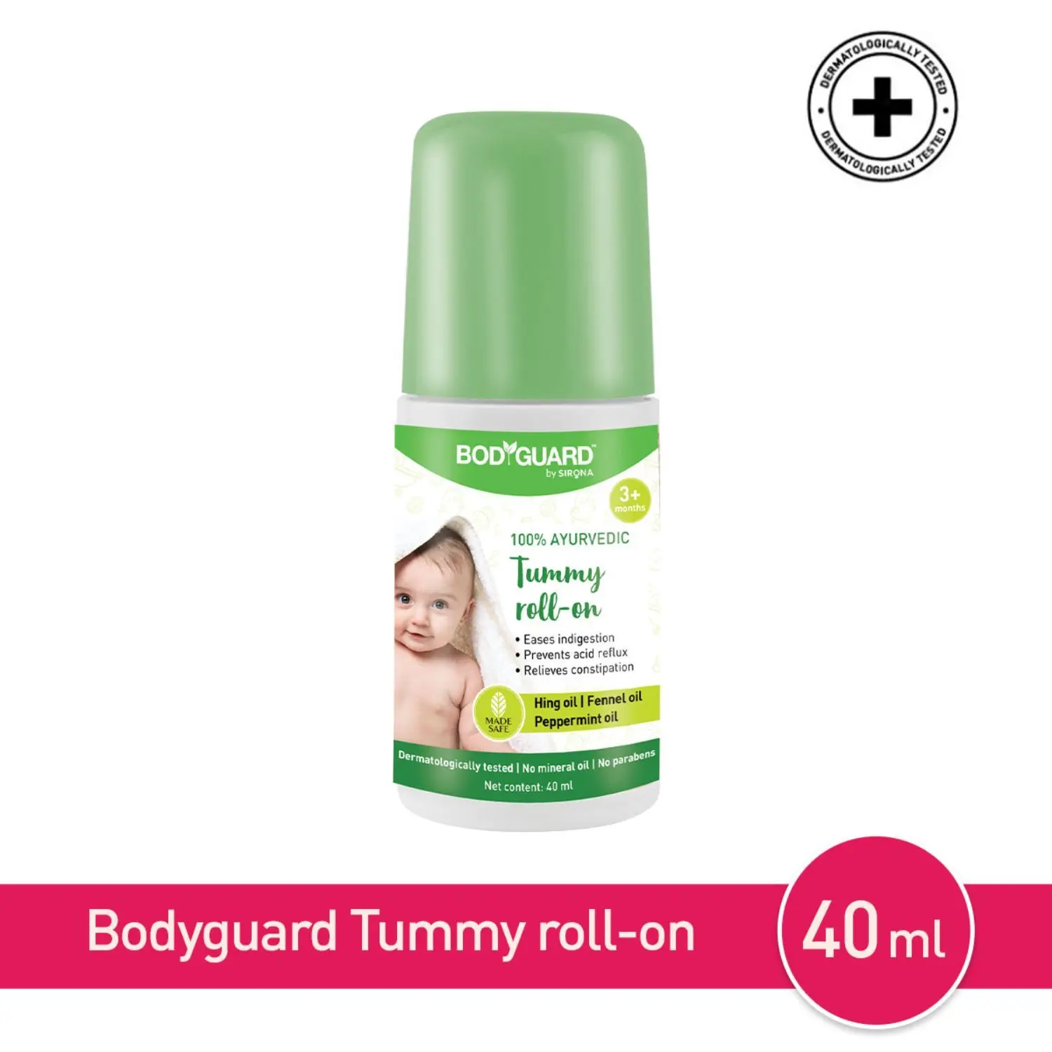 Bodyguard Tummy Roll On For Baby, Colic Relief, Constipation, and Indigestion