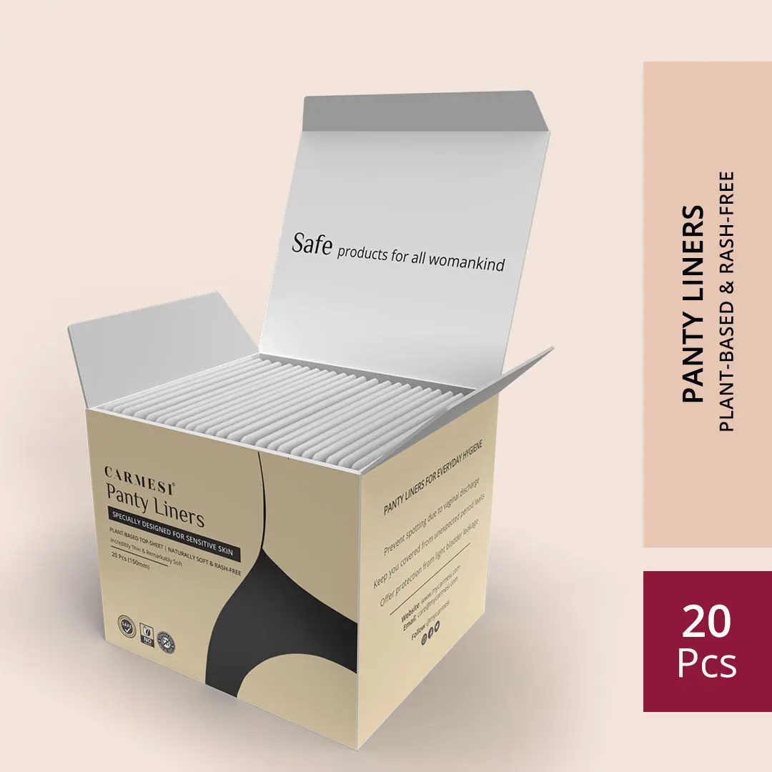 Carmesi Panty Liners - Designed for Sensitive Skin (20 Pieces)