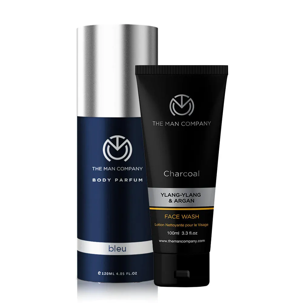 The Man Company Active Lifestyle Combo (Charcoal Face wash + Bleu Body Perfume)