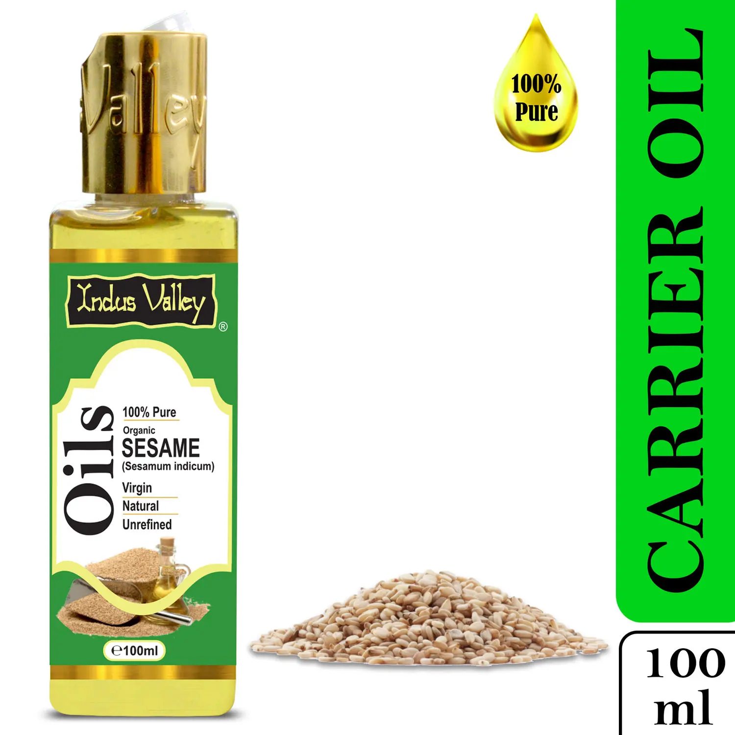 Indus Valley Bio Organic Sesame Oil (100 ml)