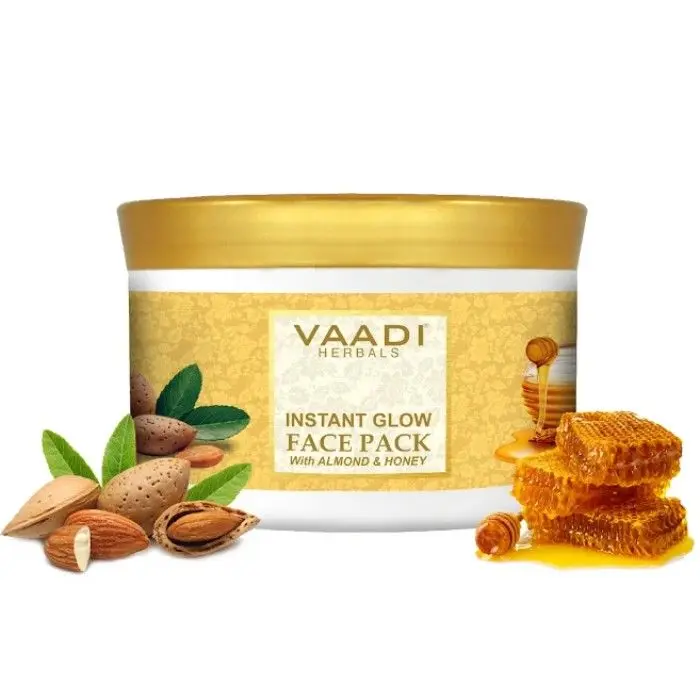 Vaadi Herbals Instant Glow Face Pack With Almond And Honey (600 g)