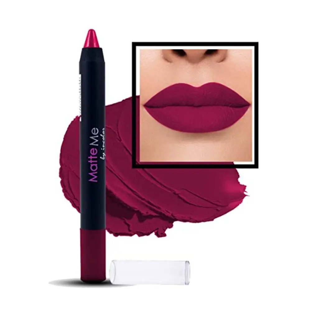 Incolor Matte Me Crayon Lipstick 17 Cherry Skies 2.3 Gms