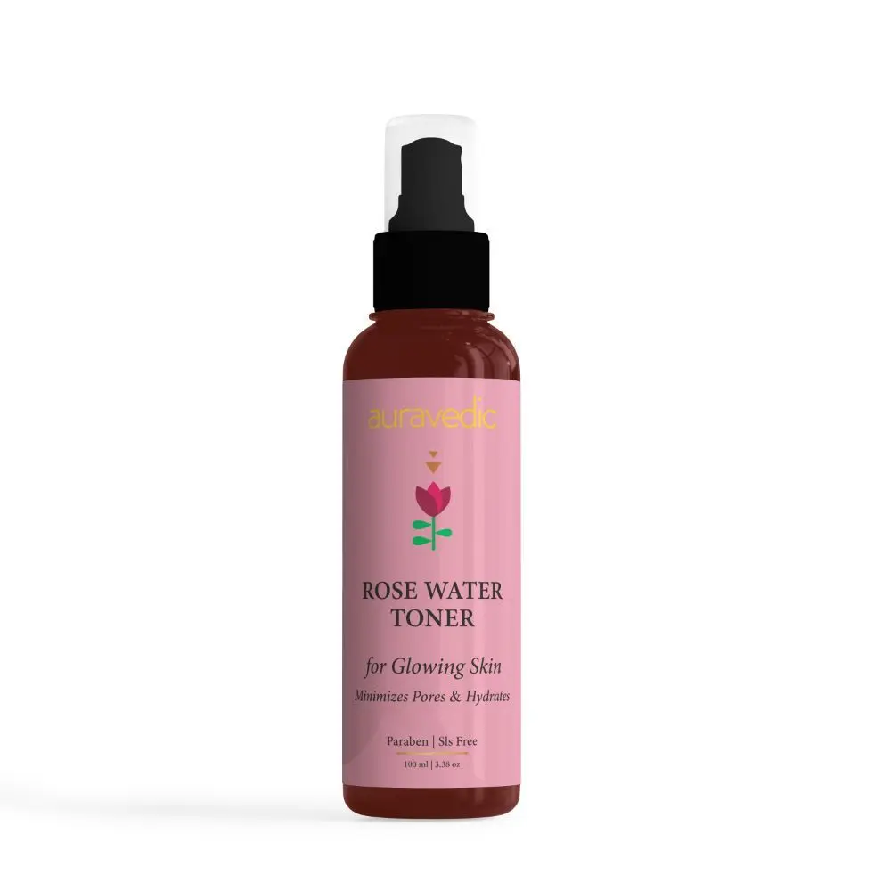 Auravedic Rose Water Toner (100 ml)